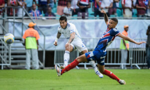 Bahia goleou o Cruzeiro na Fonte Nova (foto: Gustavo Aleixo/Cruzeiro)