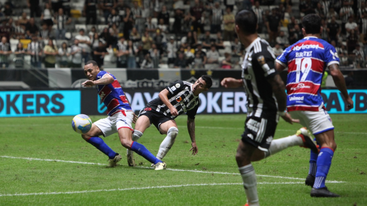 Atlético e Fortaleza na Arena MRV (foto: Edésio Ferreira/EM/D.A Press)