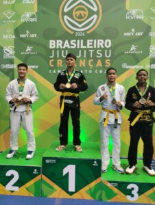 Atleta timoteense Gustavo Carvalho conquista vice-campeonato no Brasileiro Crianças de Jiu-Jítsu da CBJJ