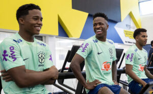 Endrick, Vini Jr e Rodrygo (foto: Joilson Marconne / CBF)