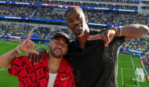 Neymar e Jimmy Butler (foto: Reprodução )