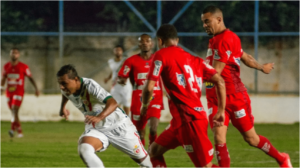 Jogadores de Real Noroeste e Democrata-SL pela Série D (foto: Weder julio/Real Noroeste )