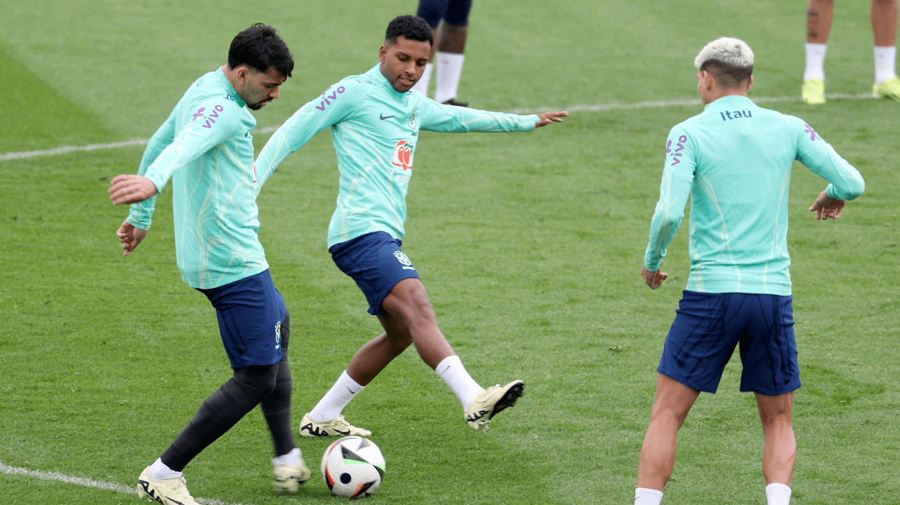 Rodrygo Goes, atacante da Seleção Brasileira e do Real Madrid (foto: Pierre-Philippe Marcou/AFP)