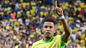 Savinho, atacante do Girona e da Seleção Brasileira, ex-jogador do Atlético (foto: Frederic J. Brown/AFP)