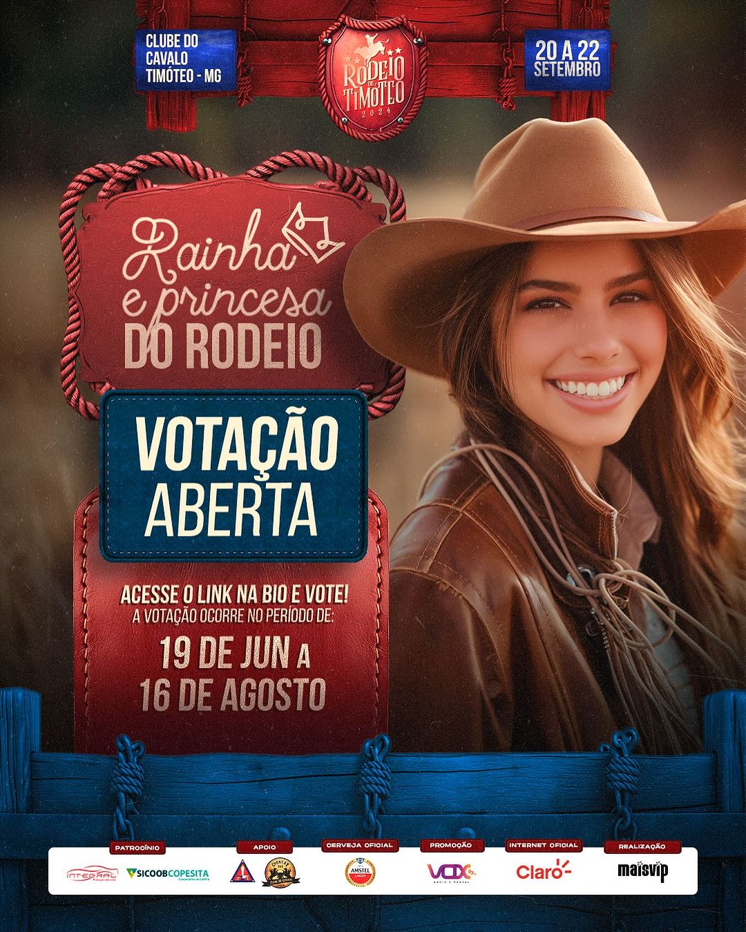 Votação para Rainha, Princesa e Princesa Mirim do Rodeio está aberta » Portal MaisVip