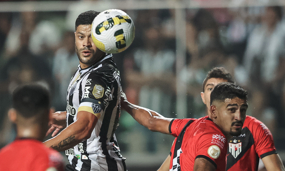 Hulk foi o autor do gol do Atlético no último encontro das equipes em BH (foto: Pedro Souza/Atlético)