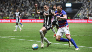 Atlético e Fortaleza se enfrentaram na Arena MRV (foto: Edésio Ferreira/EM D.A Press)