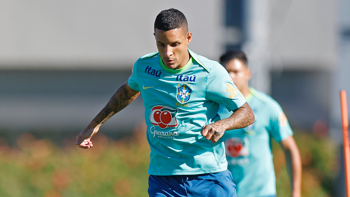 Guilherme Arana, lateral-esquerdo do Atlético e da Seleção Brasileira (foto: Rafael Ribeiro/CBF)