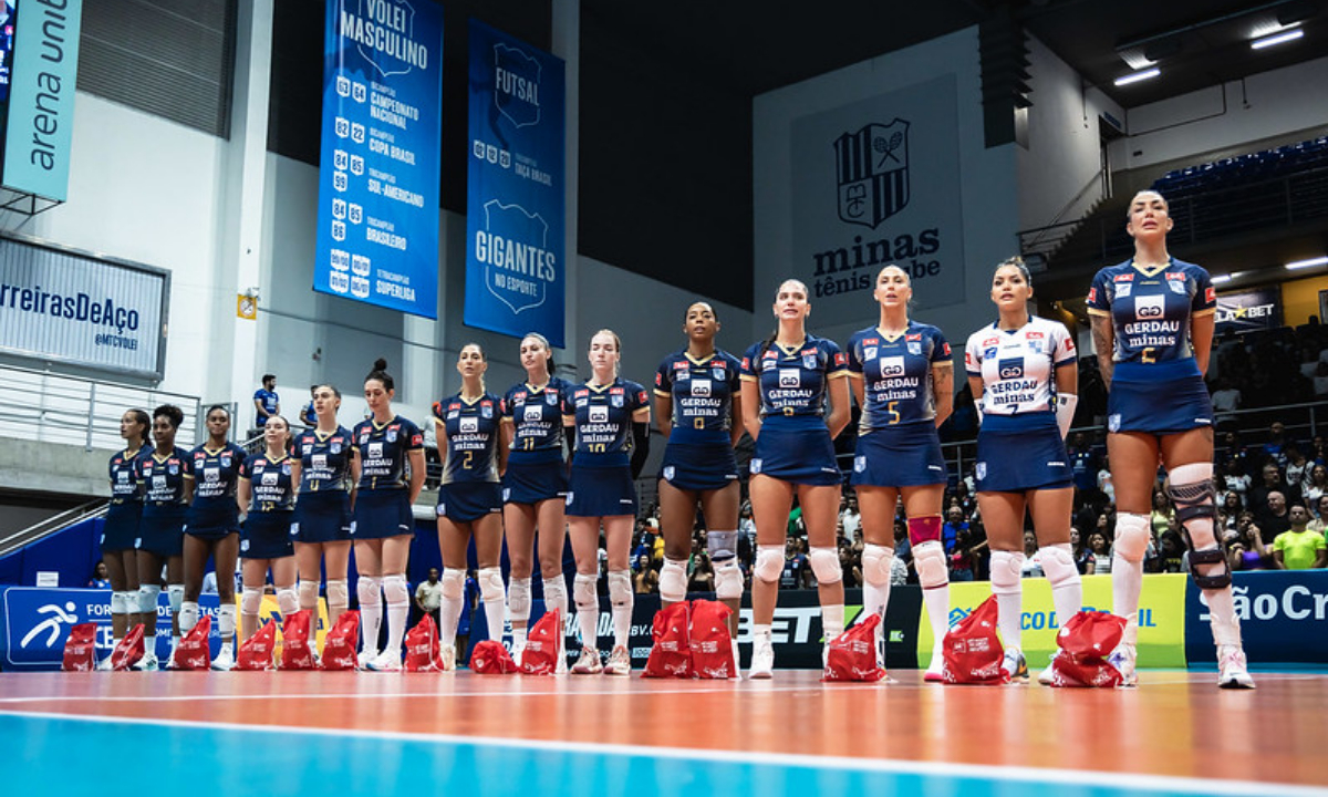 Minas em jogo da Superliga feminina (foto: Divulgação/Minas)