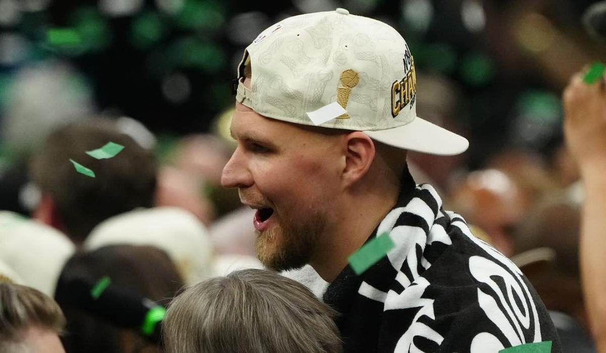 Kristaps Porzingis, campeão da NBA com o Celtics (foto: Reprodução / Instagram)