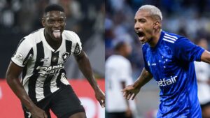 Botafogo x Cruzeiro: prováveis escalações e desfalques pelo Brasileiro