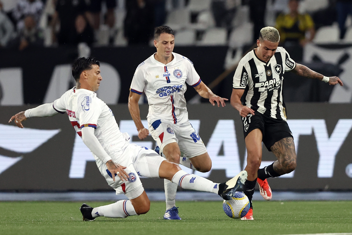 Com gol de ex-América, Botafogo e Bahia empatam pelas oitavas da Copa do Brasil