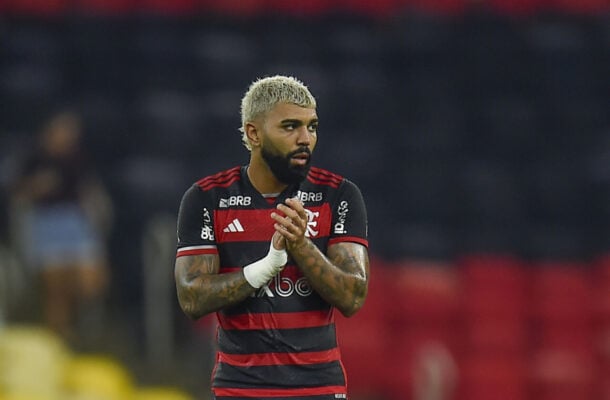 Gabigol em ação pelo Flamengo (foto: Marcelo Cortes/CRF)