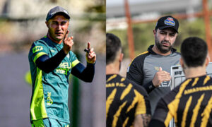 Técnicos de América e Amazonas (foto: Mourão Panda/América-- João Normando/ AMFC)