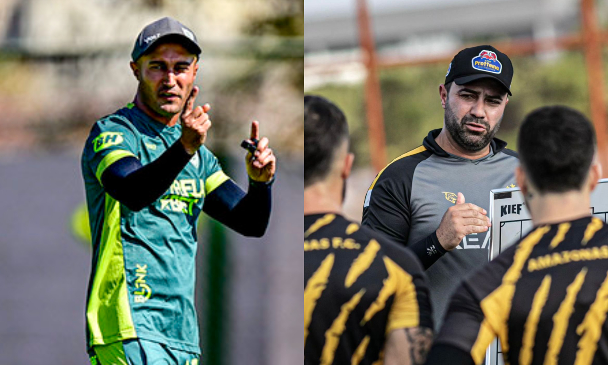 Técnicos de América e Amazonas (foto: Mourão Panda/América-- João Normando/ AMFC)