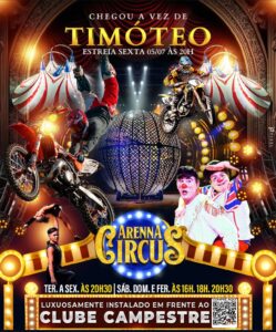 Arena Circus Estreia em Timóteo Nesta Sexta-feira