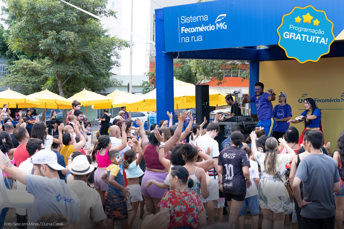 Governador Valadares, recebe nesta quinta (18), o evento Sistema Fecomércio MG na Rua em parceria com o Sesc e Senac; confira programação