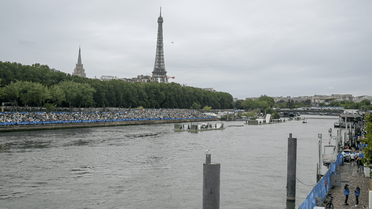 Rio Sena, palco da Cerimônia de Abertura da Olímpiada de Paris 2024 (foto: Leandro Couri/EM/D.A Press)