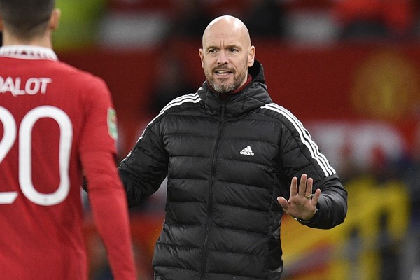 Técnico do United, Erik Ten Hag (foto: AFP)