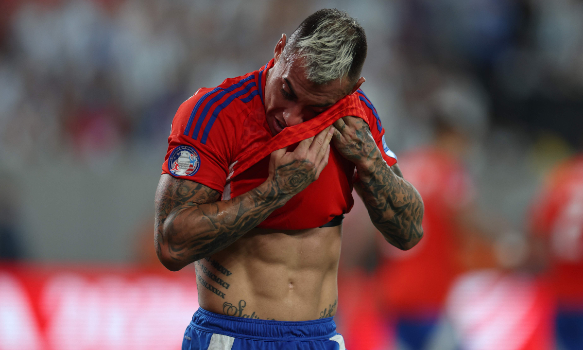 Vargas em jogo pelo Chile na Copa América (foto: Rob Carr/Getty Images/AFP )