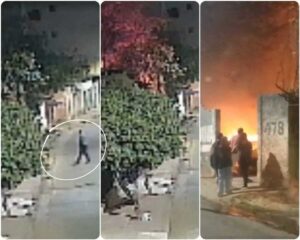 VÍDEO: Câmera flagra criminoso provocando incêndio que destruiu pelo menos 14 veículos em Ipatinga