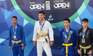 Atleta de Timóteo conquista primeiro lugar no Vitória KIDS internacional Open 2024 IBJJF