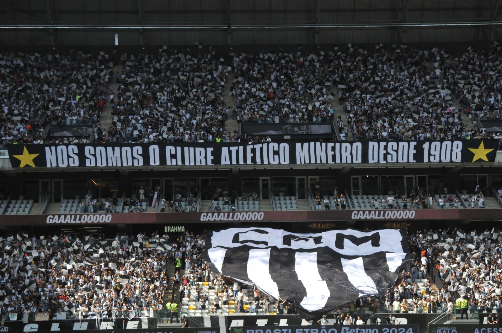 Atlético e Atlético-GO protagonizaram jogo de bom público na Arena MRV - (foto: Gladyston Rodrigues/EM/D.A Press)