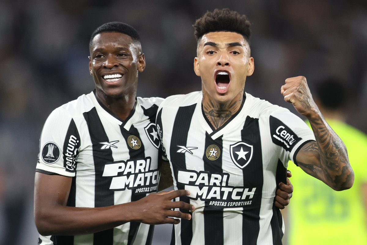 Botafogo bate Palmeiras e sai em vantagem nas oitavas da Copa Libertadores