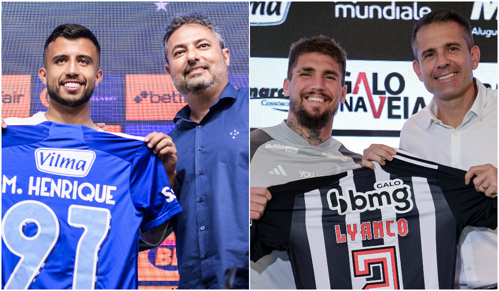 Cruzeiro x Atlético: qual clube investiu mais em reforços para 2024?