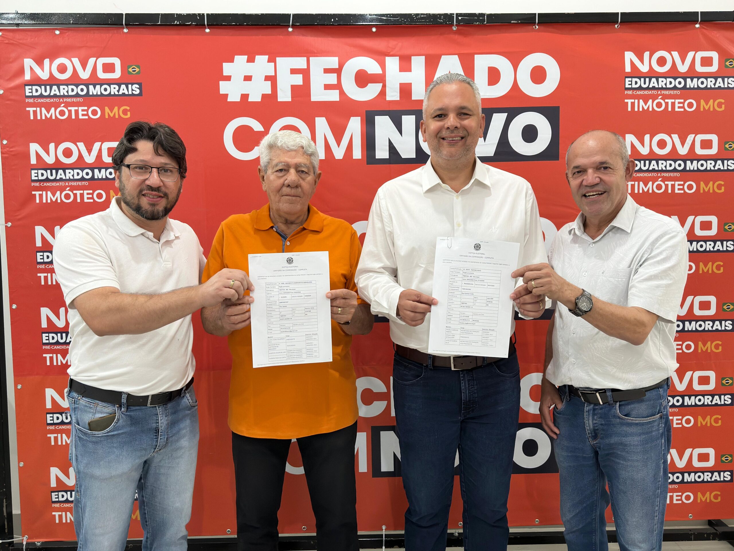 Convenção confirma nomes de Eduardo e Lelé para sucessão à Prefeitura de Timóteo