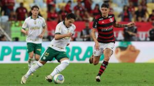 Flamengo e Palmeiras se enfrentam neste domingo (11/8) no Maracanã (foto: Cesar Greco/Palmeiras)