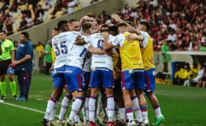 Vitória em cima do Flamengo foi um dos principais resultado do Fortaleza em julho (foto: Matheus Amorim/Fortaleza)