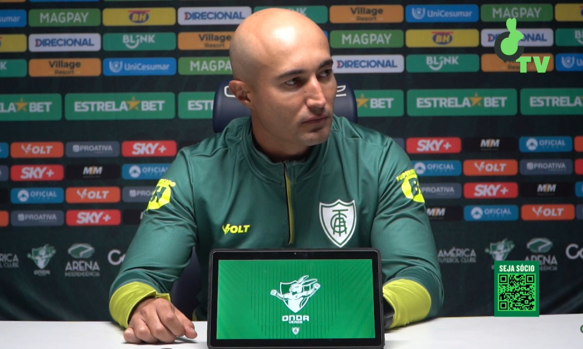 Cauan de Almeida, técnico do América (foto: Reprodução)