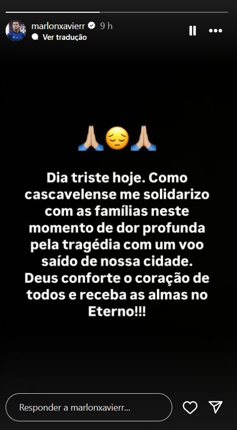 (foto: Rede sociais Marlon/Reprodução)