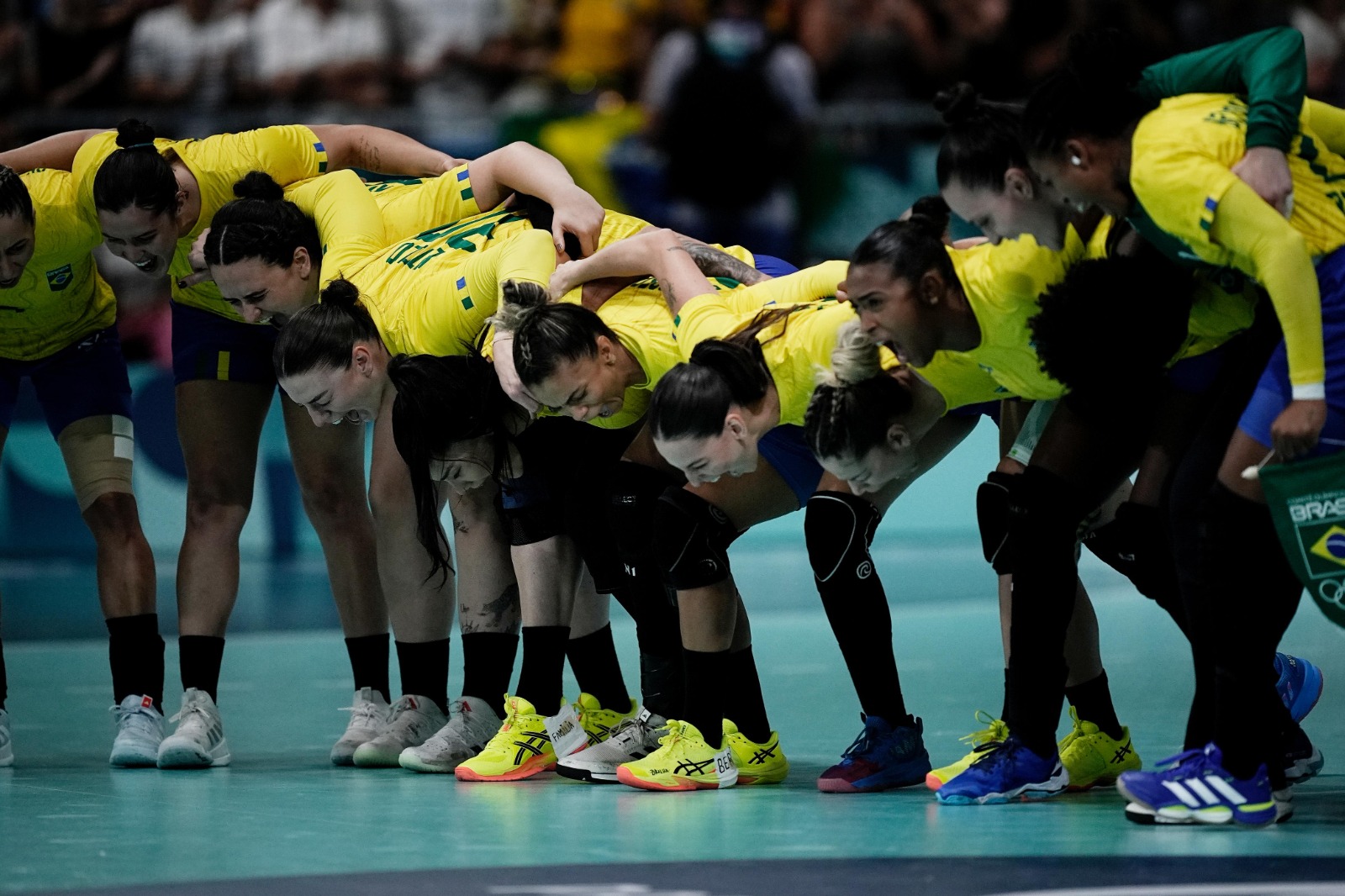 Seleção Brasileira Feminina de Handebol nos Jogos Olímpicos de Paris (foto: Alexandre Loureiro/COB)