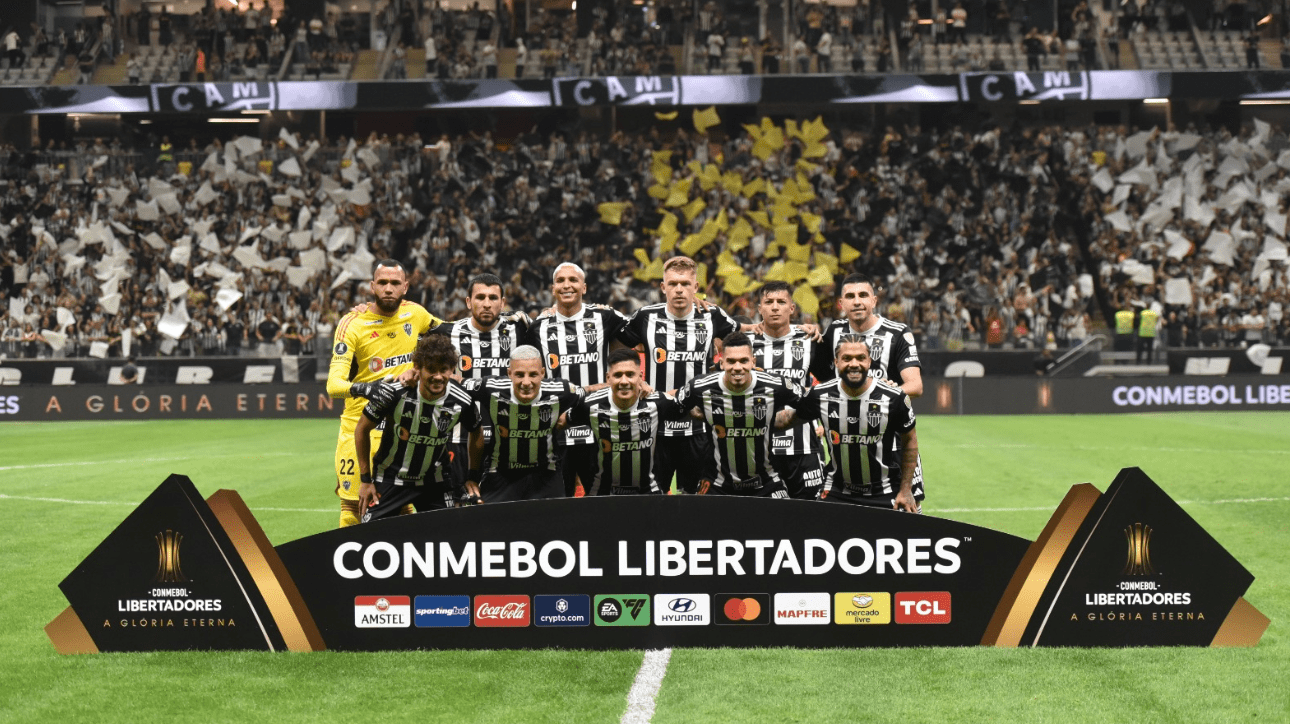 Jogadores do Atlético na Copa Libertadores (foto: Ramon Lisboa/EM/D.A Press)