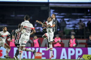 Lance de São Paulo x Atlético (foto: Pedro Souza / Atlético)