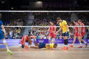 Brasil perdeu para os EUA no vôlei masculino (foto: Leandro Couri/EM/D.A Press)