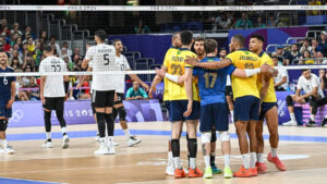 Brasil venceu o Egito por 3 sets a 0 nesta sexta-feira (2/8) (foto: Leandro Couri/EM/D.A Press)