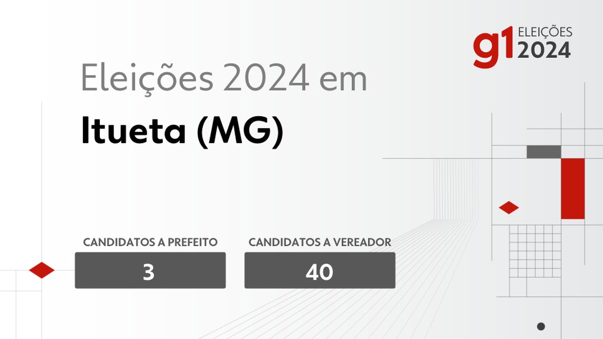 Eleições 2024 em Itueta (MG): veja os candidatos a prefeito e a vereador | Eleições 2024 no Vales de Minas