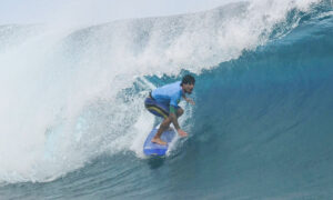 Gabriel Medina ficou com a medalha de bronze nos Jogos de Paris (foto: Jerome BROUILLET/AFP)