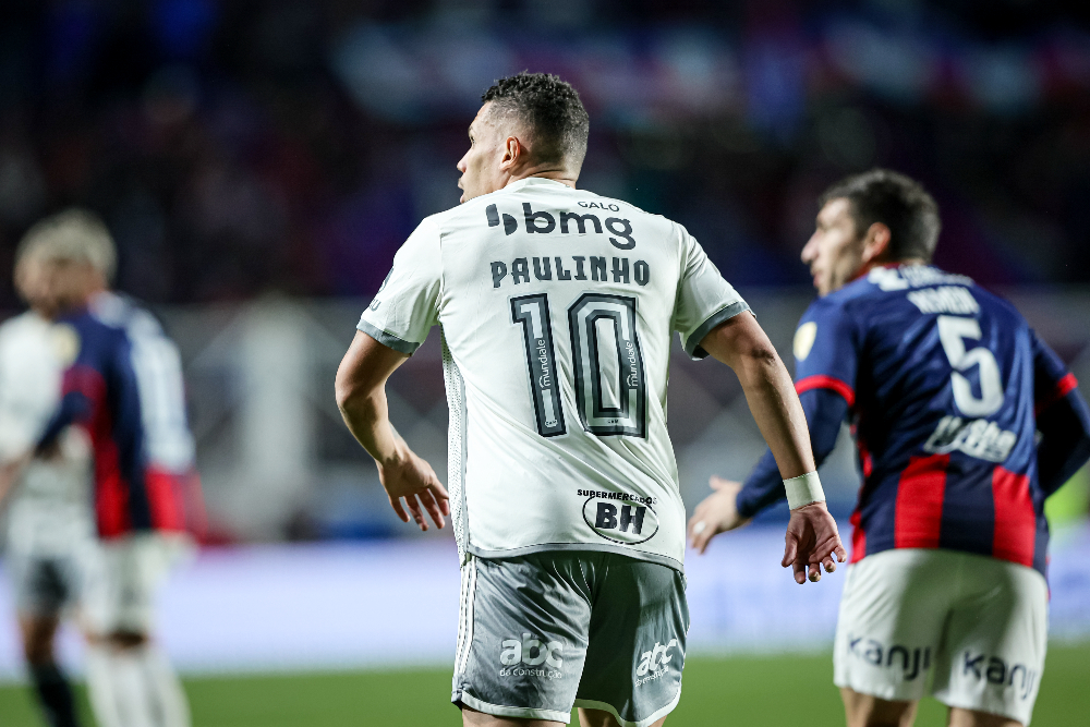 Paulinho voltou a balançar as redes pelo Atlético na Libertadores (foto: Pedro Souza/Atlético)