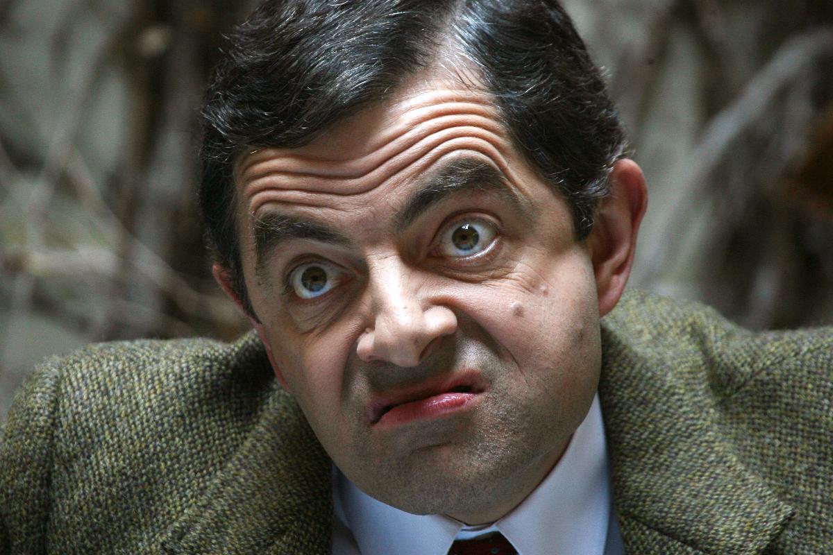 Mr Bean faz careta (foto: JOEL SAGET/AFP - 11/4/2007)