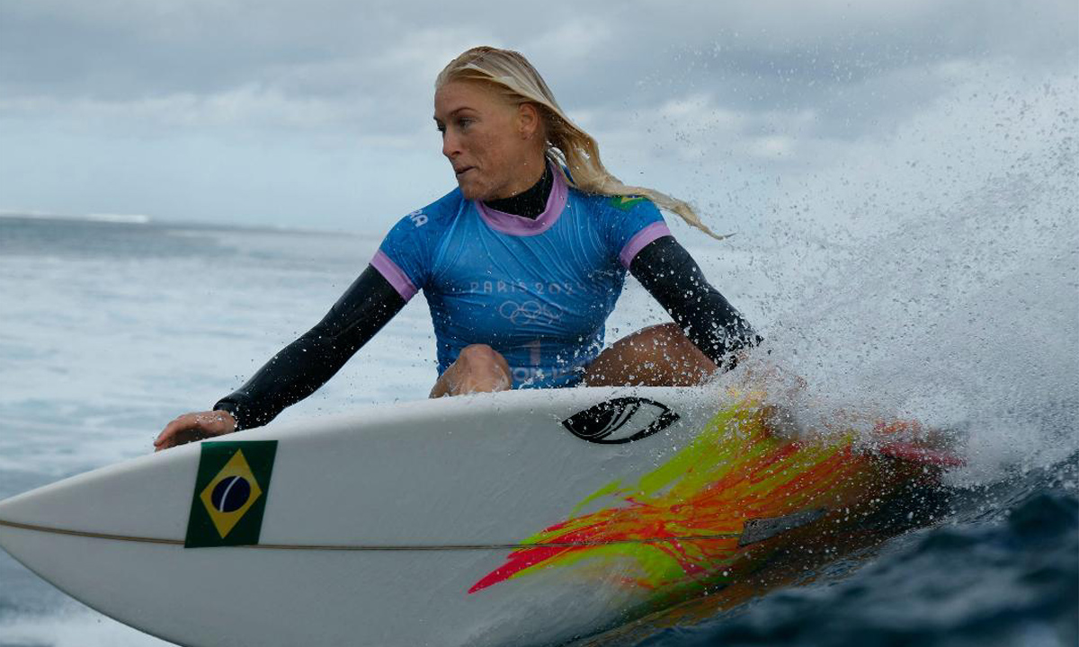 Tatiana Weston-Webb ficou com a prata nos Jogos Olímpicos de Paris (foto: Ben Thouard/POOL/AFP)