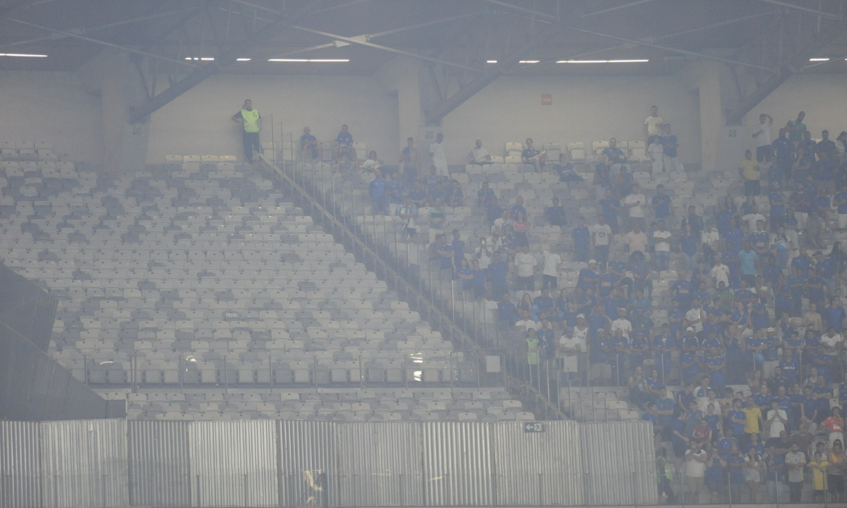 Espaço destinado para torcida visitante