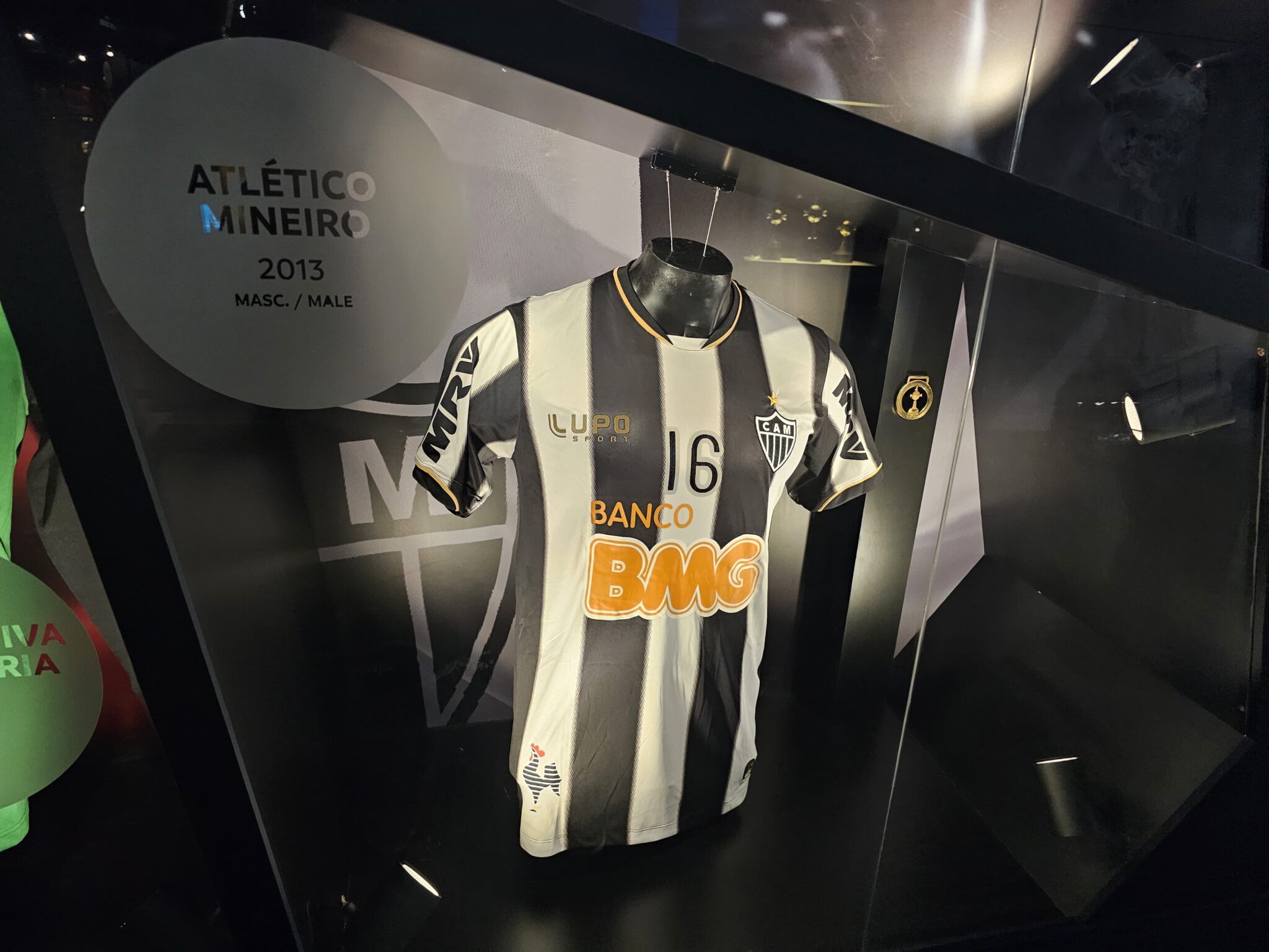 Camisa do Atlético no Museu da Conmebol