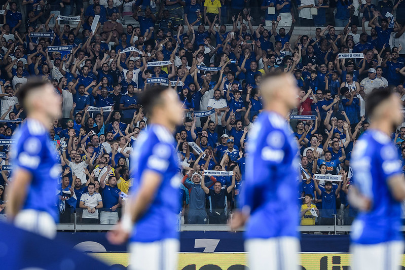 Torcida do Cruzeiro lotou o Mineirão para partida contra o Libertad, pela Sul-Americana (foto: Gustavo Aleixo/Cruzeiro)