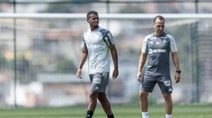 Alisson em treino (foto: Pedro Souza / Atlético )