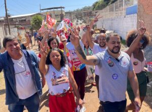 ELEIÇÕES 2024: Candidatos do PT fizeram corpo a corpo neste sábado (31) nos bairros Recanto Verde e Ana Rita