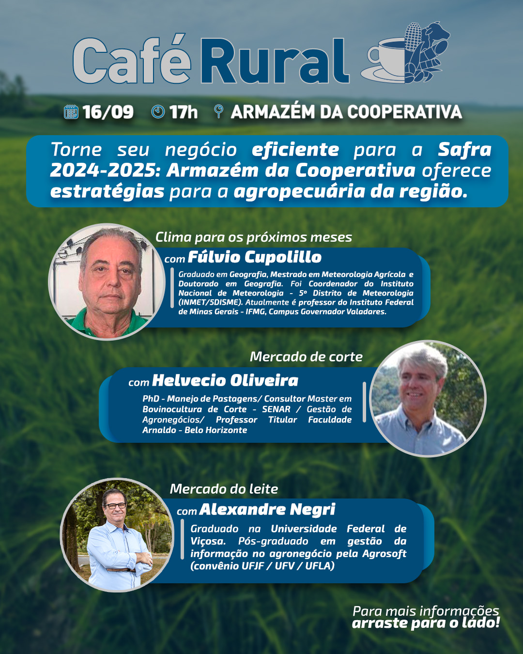 Café Rural no Armazém da Cooperativa: Perspectivas e cenários para a agropecuária em 2024/25